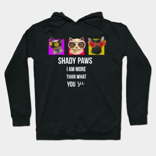 Shady Paws Cats Wearing Oversized Sunglasses Hoodie
